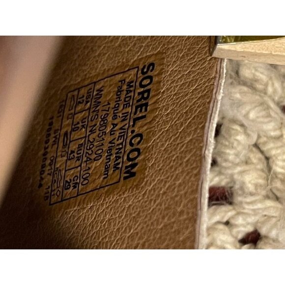 Sorel Women SZ 12 Open-Toe Sandals Elastic Silver Straps & White Leather Accents - Picture 16 of 16